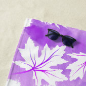 Witte makelblad paarse waterverf was, monogram strandlaken (In situ)