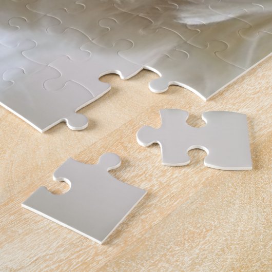 Witte Maltese hond Legpuzzel (Zijkant)