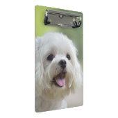 Witte Maltese hond Mini Klembord (Schuin)