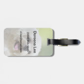 Witte Maltezer Hond Bagagelabel (Achterkant horizontaal)