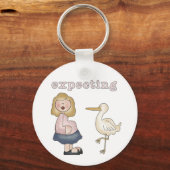 Witte mama om te zijn - Gepersonaliseerd Sleutelhanger (Voorkant)