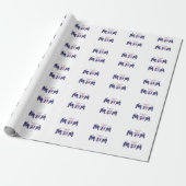 Witte mammoeder t-shirt, cadeaupapier (Uitgerold)