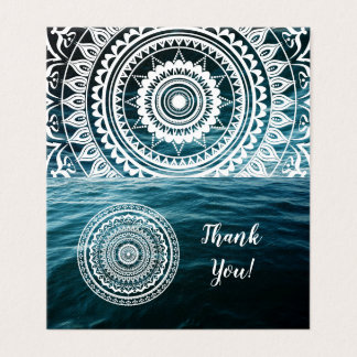 Witte Mandala Laat de zee je vrij maken Kaart