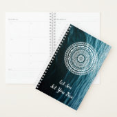 Witte Mandala Laat de zee je vrij maken Planner (Display)