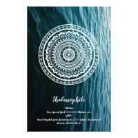 Witte Mandala Laat de zee je vrijmaken