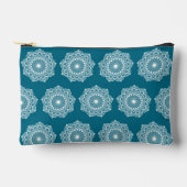 Witte Mandala op Blauwe Achtergrond Etui (Voorkant)