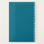 Witte Mandala op Blauwe Achtergrond Planner (Achterkant)