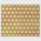 Witte Mandala op Gouden Achtergrond Cadeaupapier (Vlak)