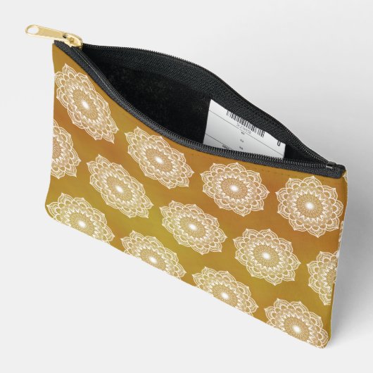 Witte Mandala op Gouden Achtergrond Etui (Open)