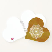 Witte Mandala op Gouden Achtergrond Notitieboek (Binnen)