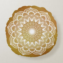 Witte Mandala op Gouden Achtergrond