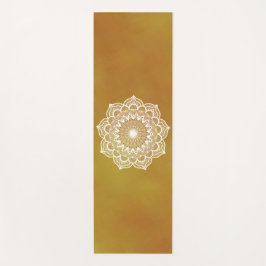 Witte Mandala op Gouden Achtergrond Yogamat