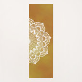 Witte Mandala op Gouden Achtergrond Yogamat (Voorkant)