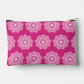 Witte Mandala op Roze Achtergrond Etui (Achterkant)