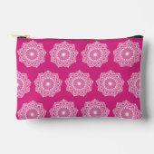 Witte Mandala op Roze Achtergrond Etui (Voorkant)