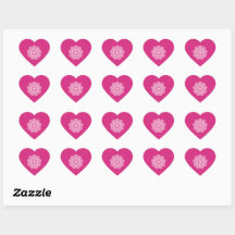 Witte Mandala op Roze Achtergrond