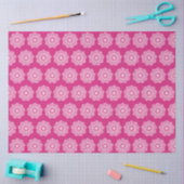 Witte Mandala op Roze Achtergrond Tissuepapier (Craft)