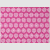 Witte Mandala op Roze Achtergrond Tissuepapier (Voorkant)