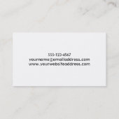 Witte Mandala over Geweven Donkerroze Waterverf 2 Visitekaartje (Achterkant)