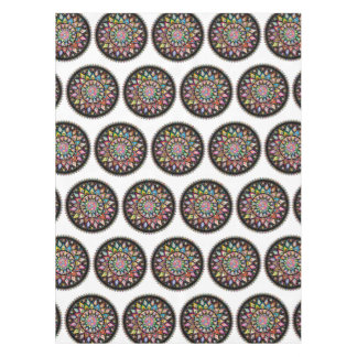 Witte Mandala Regenboog Indiase Patroon Tafelkleed