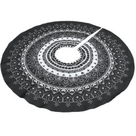 Witte Mandala Zwart Kerstboom Rok