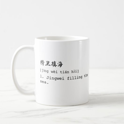 Witte Mandarijn en Engelse 精卫填海 Chéng Yǔ Mok (Links)