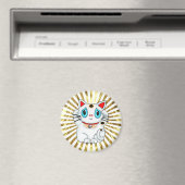 witte maneki neko bekoning veel geluk kat magneet (Insitu (Vaatwasser))