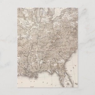 Witte mannelijke analfabetisme briefkaart