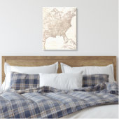 Witte mannelijke analfabetisme canvas afdruk (Insitu (Slaapkamer))