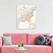 Witte mannelijke analfabetisme canvas afdruk (Insitu (Woonkamer))