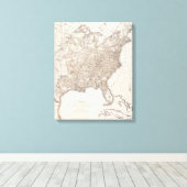 Witte mannelijke analfabetisme canvas afdruk (Insitu (Houten vloer))