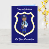 Witte mannelijke politieagent Aangepaste Kaarten v (Gele Bloem)