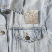 Witte mannelijkheid vierkante button 5,1 cm (In situ)