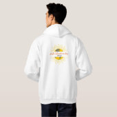 Witte Mannen Hoodie - Wereld Scleroderma Dag (Achterkant volledig)
