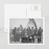 Witte Mannen (inclusief Buffalo Bill) en Lakota 2 Briefkaart (Voorkant / Achterkant)