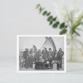 Witte Mannen (inclusief Buffalo Bill) en Lakota 2 Briefkaart (Staand voorkant)