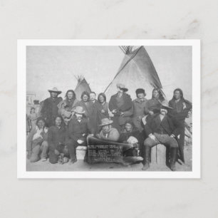 Witte Mannen (inclusief Buffalo Bill) en Lakota 2 Briefkaart