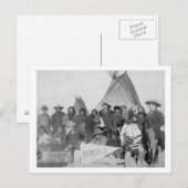 Witte Mannen (inclusief Buffalo Bill) en Lakota Briefkaart (Voorkant / Achterkant)