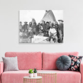 Witte Mannen (inclusief Buffalo Bill) en Lakota Canvas Afdruk (Insitu (Woonkamer))