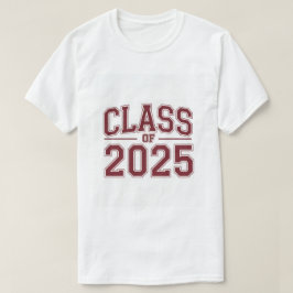Witte Mannen Shirt Klasse van 2025