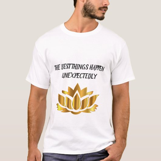Witte mannen T-shirt met toewijding (Voorkant)
