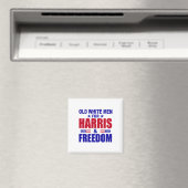Witte Mannen Voor Harris En Vrijheid Magneet (Insitu (Vaatwasser))