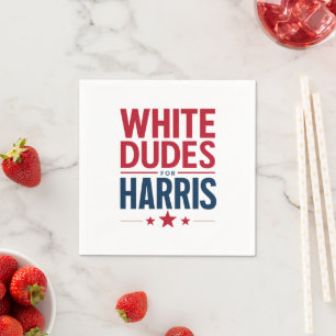 Witte Mannen Voor Harris Verkiezing Kamala Harris Servet