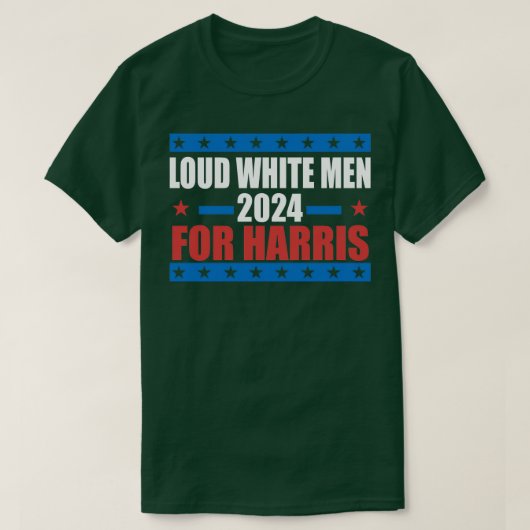 Witte mannen voor Walz Election T-shirt (Design voorkant)