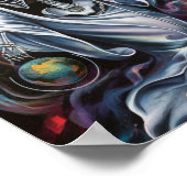 Witte mantel Santa Muerte Poster (Hoek)