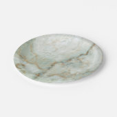 Witte Marbe Papieren Bordje (Gekanteld)