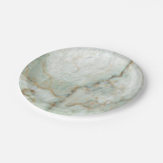 Witte Marbe Papieren Bordje (Gekanteld)