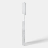 Witte Marble Modern Script Persoonlijke naam iPhone Hoesje (Rechterkant)