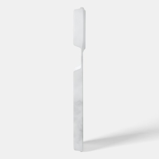 Witte Marble Modern Script Persoonlijke naam iPhone Hoesje (Rechterkant)