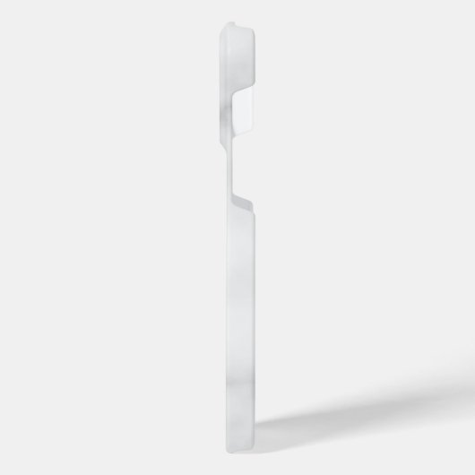 Witte Marble Modern Script Persoonlijke naam iPhone Hoesje (Linkerkant)